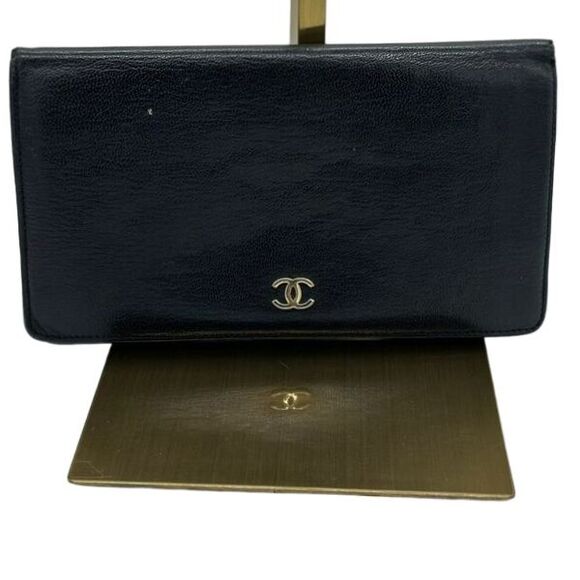 Chanel‎ Black Long Wallet*Beautiful!! Great Piece! - Picture 1 of 8